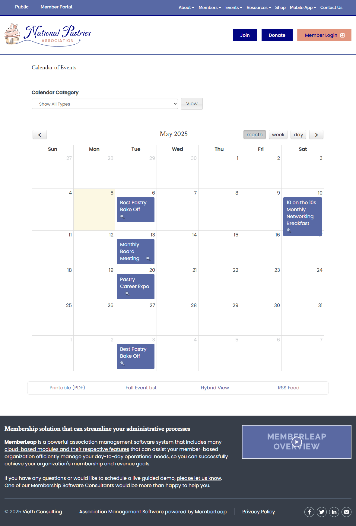 Calendar Page - Wall Calendar