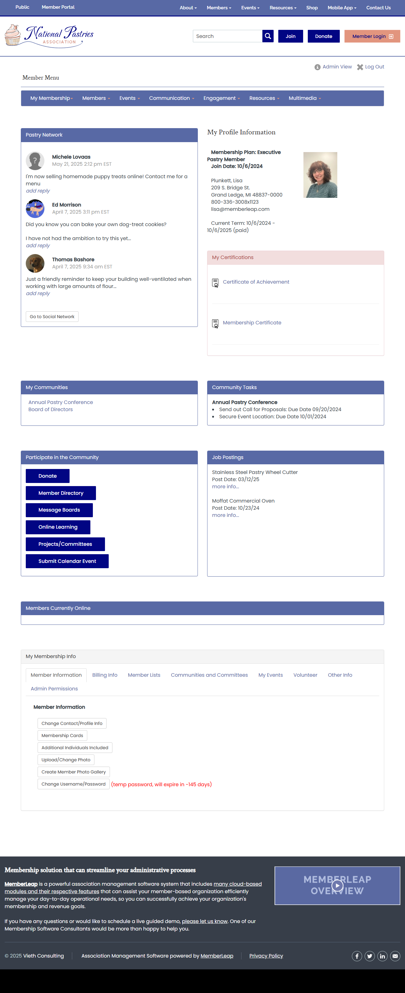 Custom Member Area - Engagement Focused