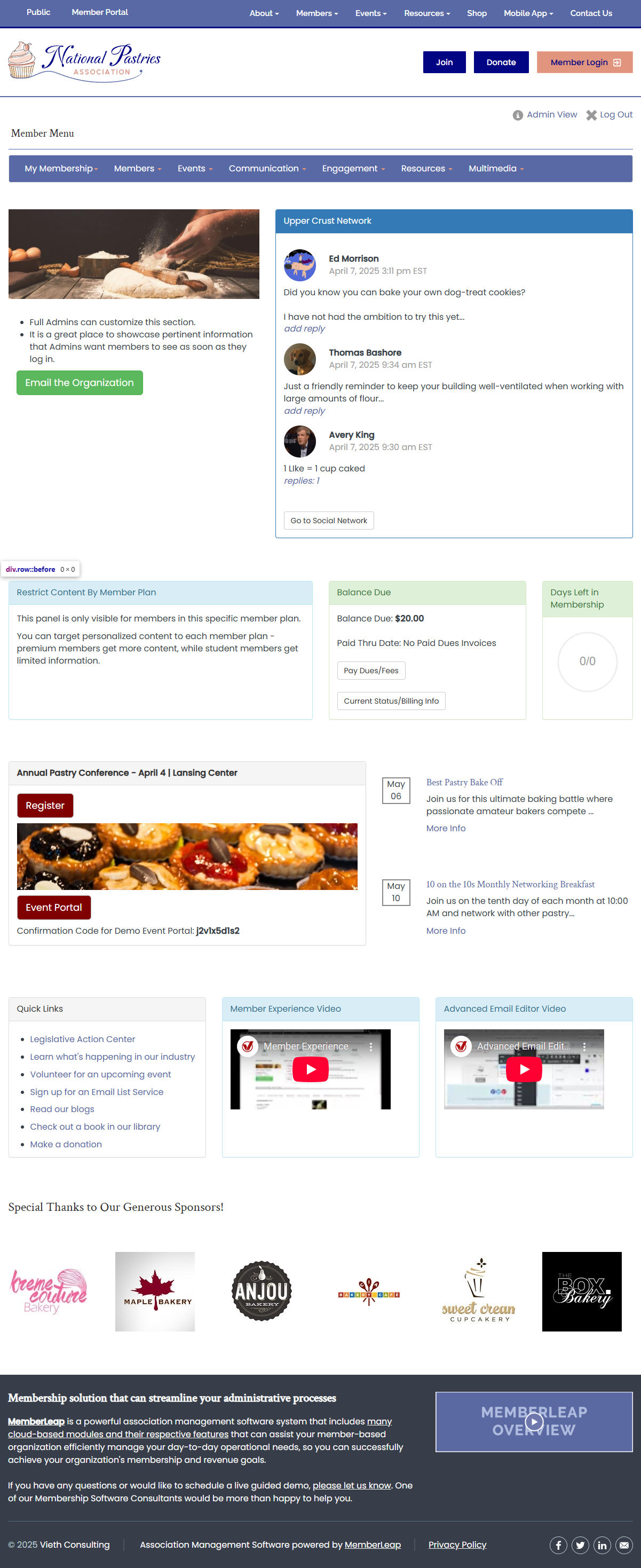 Members' Menu