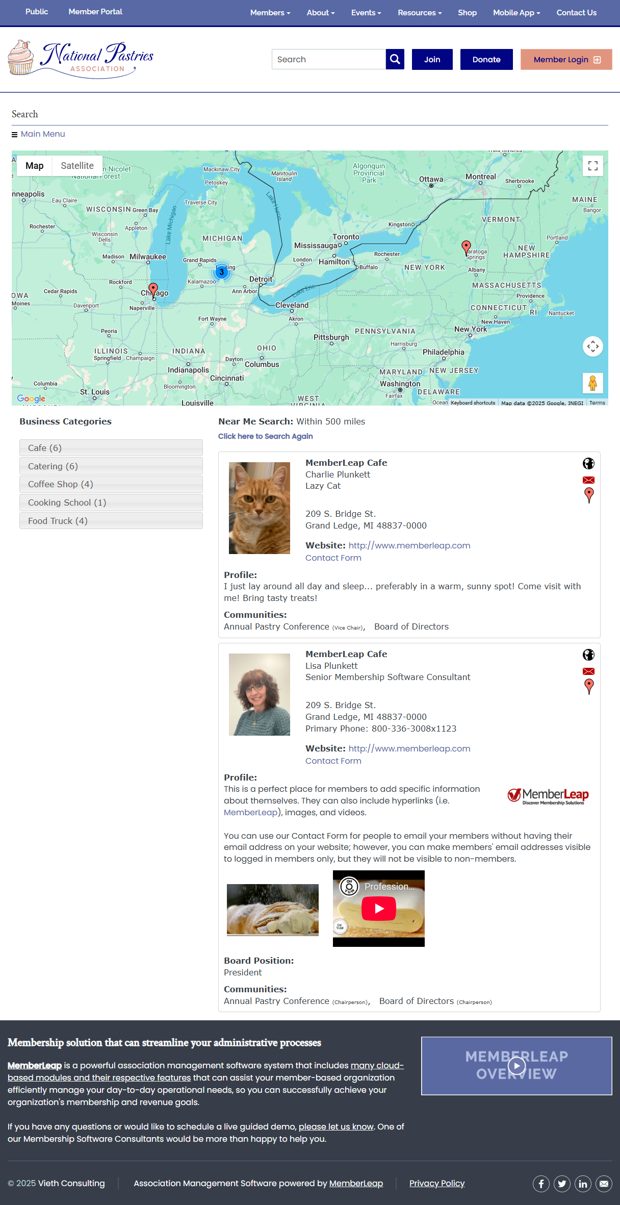 Member Directory Search Results