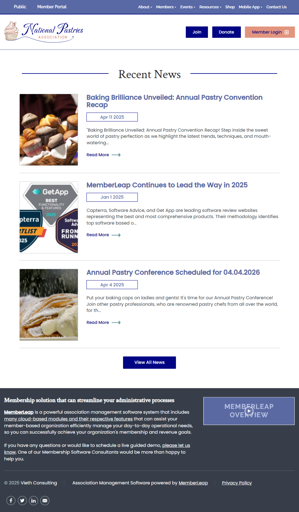 Customizable News Feed (can be placed on a website page with other content)
