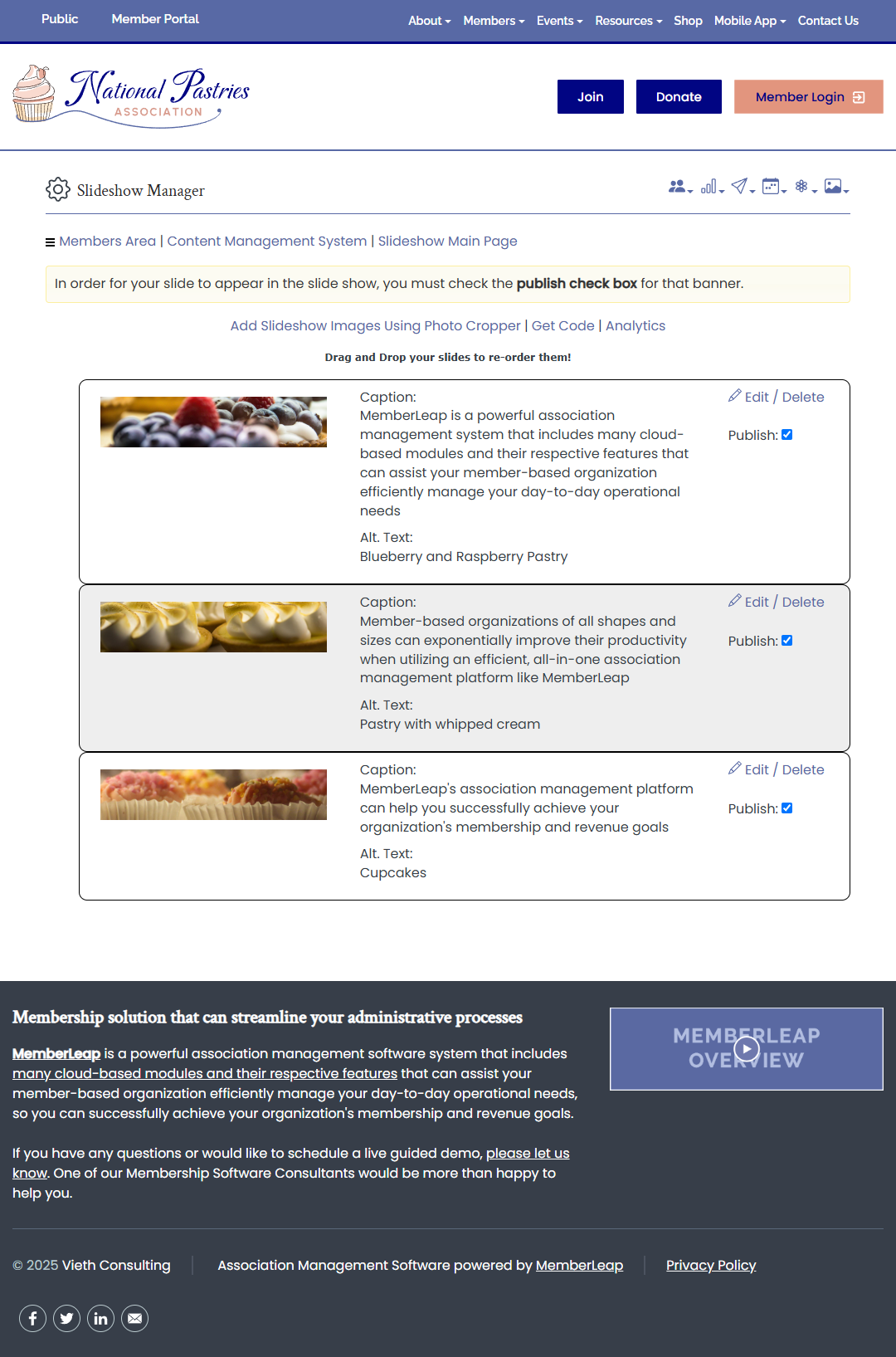 Slideshow Manager