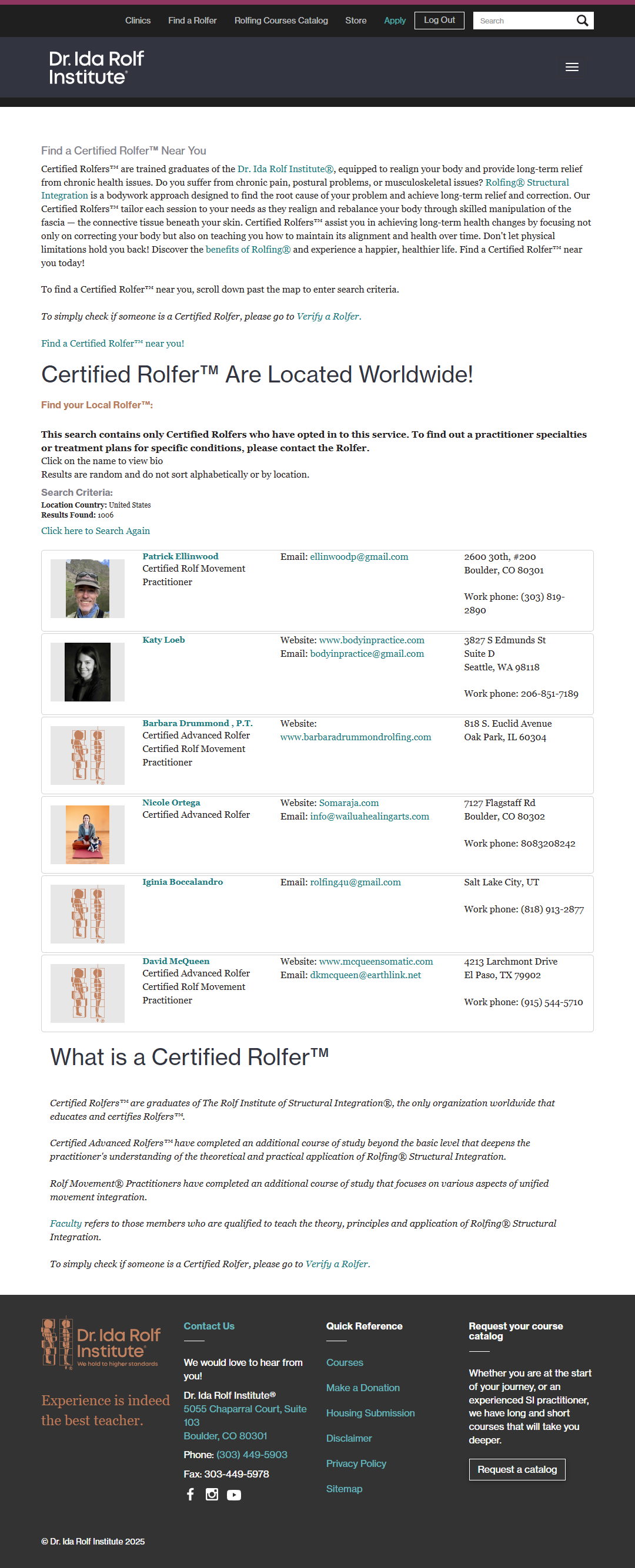 Member Directory - Search Page