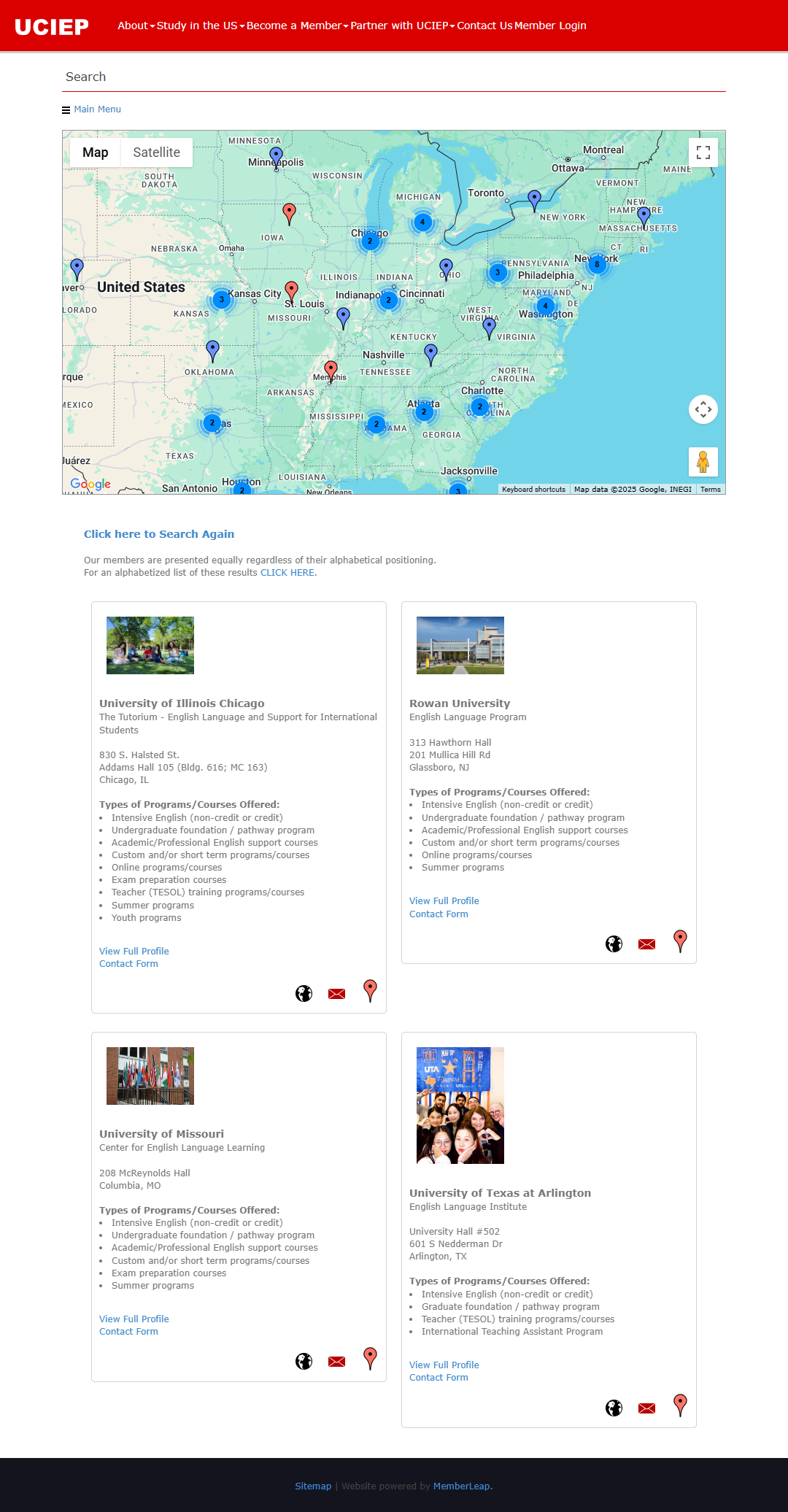 Member Directory - Search Page