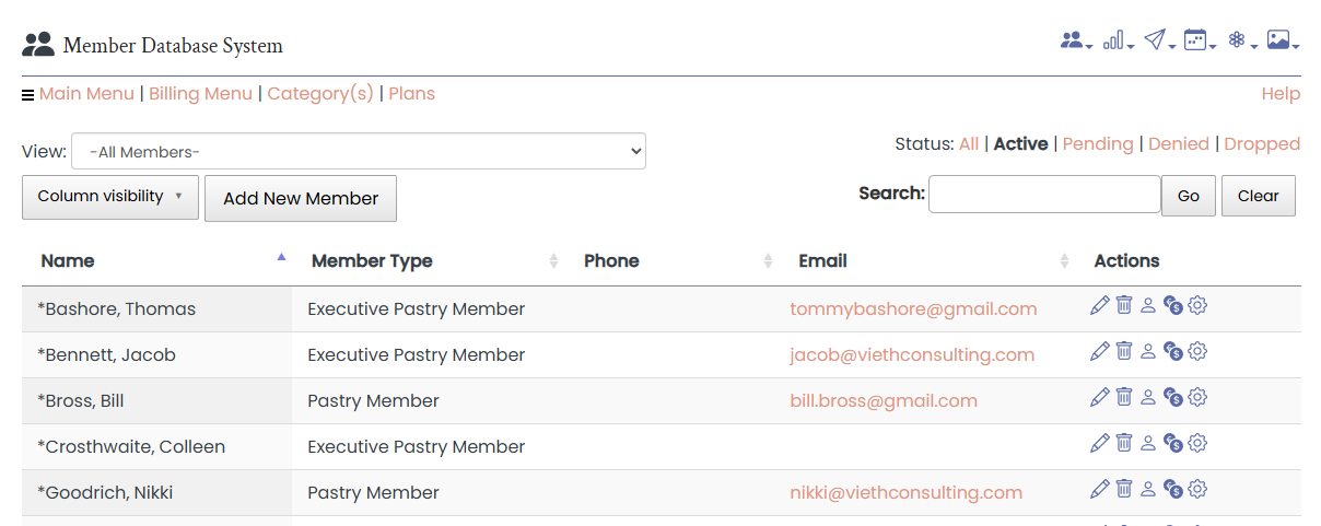 Member Database
