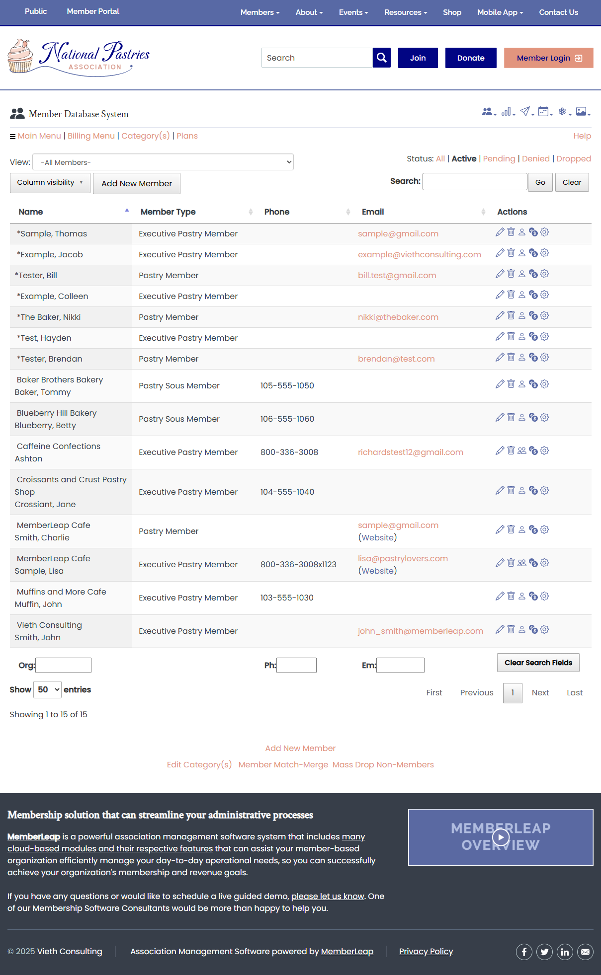 Member Database