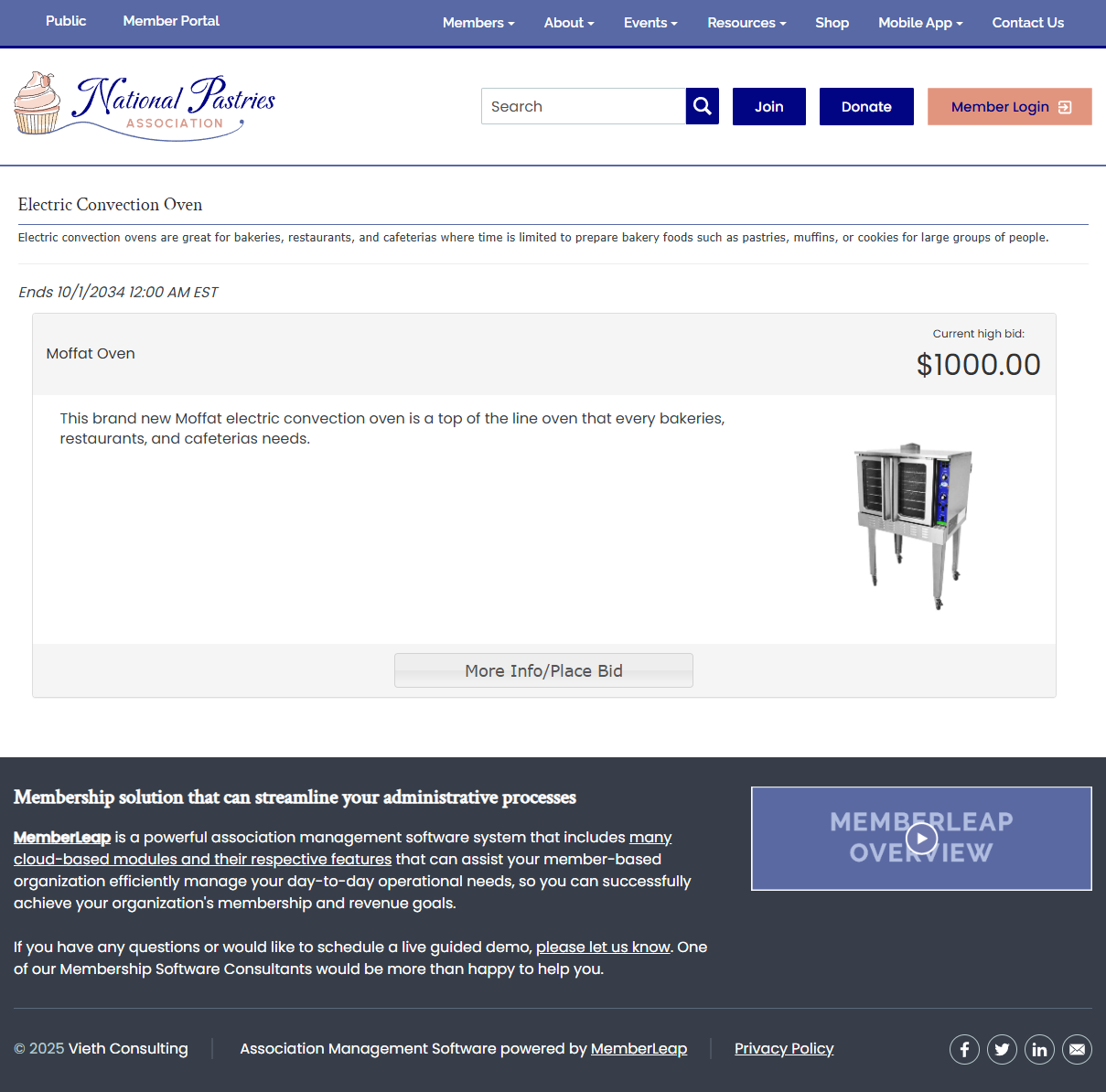 Online Silent Auction